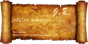 Jári Roberta névjegykártya